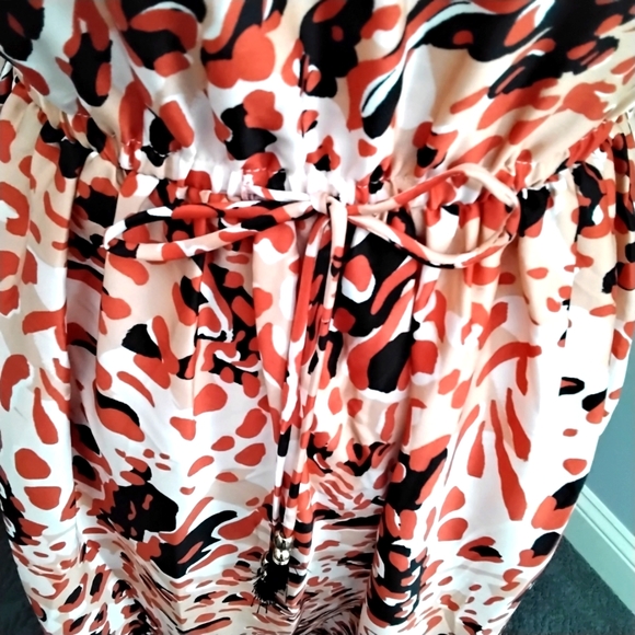 H&M Orange/Red, Peach, Black & White Maxi Dress - 2 - Picture 5 of 8